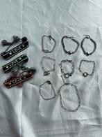 Armbanden Zilver, Staal, Nieuw, Ophalen of Verzenden, Met strass