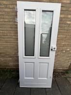 hardhout buitendeur, Doe-het-zelf en Verbouw, Deuren en Horren, Ophalen of Verzenden, Zo goed als nieuw, Buitendeur, 200 tot 215 cm