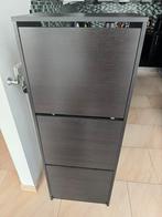 Schoenenkast ikea zwart/bruin, Ophalen of Verzenden, Gebruikt
