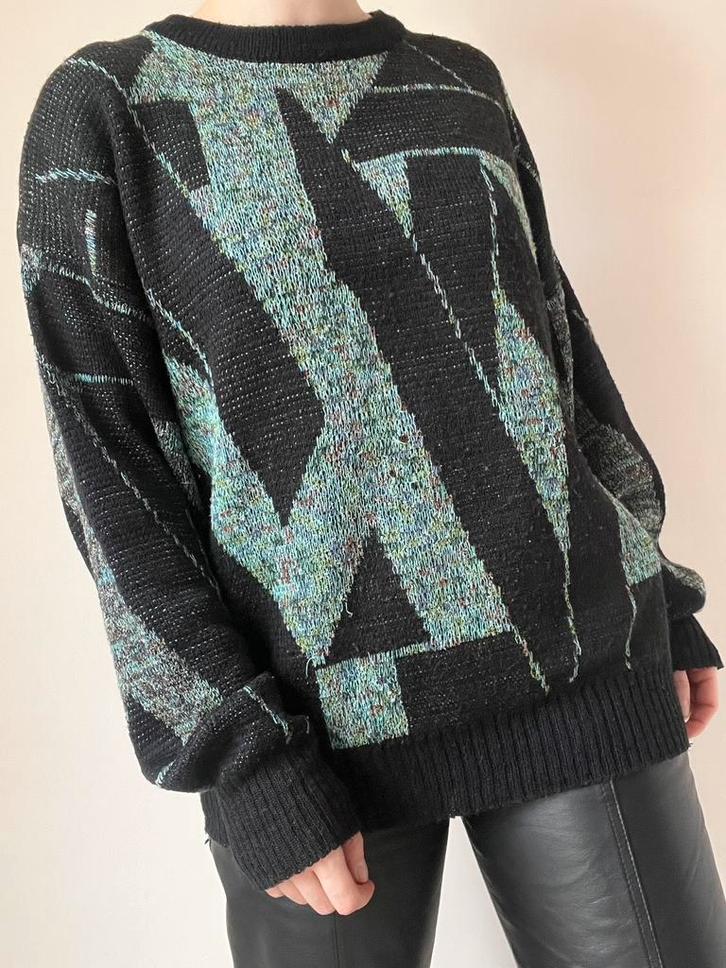 Toffe vintage gemêleerde trui, XL. Knit boho unisex 90s 80s, Kleding | Dames, Truien en Vesten, Gedragen, Maat 46/48 (XL) of groter