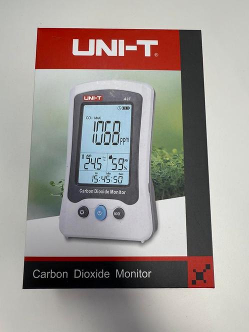 Kooldioxidemeter monitor Uni-T A37 met temperatuurmeting 5x, Doe-het-zelf en Verbouw, Thermostaten, Nieuw, Ophalen of Verzenden
