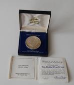 one dollar .925 zilver Barbados 1974 in doos met certificaat, Ophalen of Verzenden, Overige landen, Losse munt, Zilver