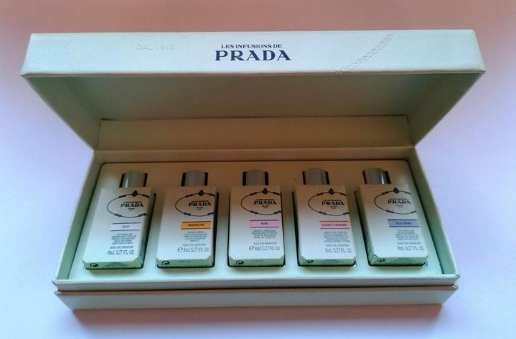 Prada Les Infusions Miniatuur Set - Nieuw, Sieraden, Tassen en Uiterlijk, Uiterlijk | Parfum, Nieuw, Ophalen of Verzenden