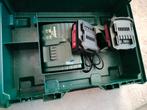 Metabo Koffer, Lader & 2 Accu's - Goede Conditie!, Ophalen of Verzenden