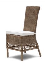 2 stuks Rivièra Maison Eetkamerstoel St. Malo, Ophalen, Twee, Bruin, Riet of Rotan