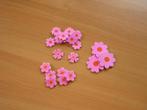 Lot van roze fuchsia bloem schuim figuren plaatjes, Ophalen of Verzenden, Plaatje