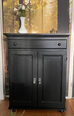 Mooie meidenkast - mat zwart, Huis en Inrichting, Kasten | Ladekasten, Ophalen, Gebruikt, 1 of 2 laden, 50 tot 100 cm