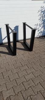 Tafelpoten van ijzeren kokers 80 x80 mm, Ophalen, 50 tot 100 cm, 50 tot 100 cm, Zo goed als nieuw