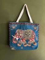 Oosterse canvas tas (Nieuw), Ophalen of Verzenden, Nieuw, Blauw, Overige merken