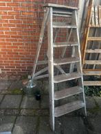 Oude houten trap/ladder, Antiek en Kunst, Ophalen