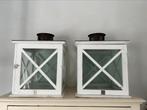 Riviera Maison 2 grote windlichten GARAGESALE 7 SEPTEMBER, Huis en Inrichting, Woonaccessoires | Kandelaars en Kaarsen, Ophalen