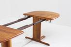 Vintage deense ovalen uitschuifbare eettafel tafel teak, Huis en Inrichting, Tafels | Eettafels, Ophalen, Gebruikt, 100 tot 150 cm