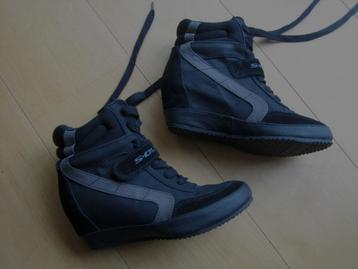 Sportieve zwart leren enkel-sneakers S.OLIVER 39 Snazzzeys beschikbaar voor biedingen