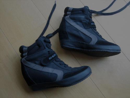 Sportieve zwart leren enkel-sneakers S.OLIVER 39 Snazzzeys, Kleding | Dames, Schoenen, Nieuw, Sneakers of Gympen, Zwart, Verzenden