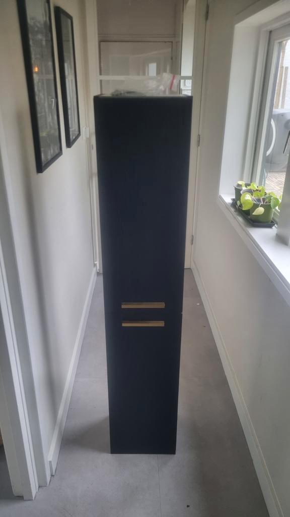 Atlantic Kolomkast Badkamer - Stella Mat Zwart, Huis en Inrichting, Kasten | Kledingkasten, Zo goed als nieuw, 150 tot 200 cm