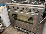 RVS Gasfornuis Smeg - Werkt Goed - 5 Pits - Schoon!, Witgoed en Apparatuur, Fornuizen, Ophalen, Gebruikt, 60 cm of meer, Gas