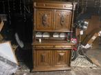 Oude Buffetkast groot 225x135 eiken hout ivm ruimte gebrek, Huis en Inrichting, Ophalen, 100 tot 150 cm, 200 cm of meer, Eikenhout