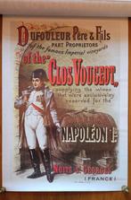 Poster Clos Vougeot wijn keizer Napoleon, Ophalen of Verzenden, Zo goed als nieuw, A1 t/m A3, Rechthoekig Staand