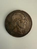 Zilvere munt gulden knaak 2,50 1870 koning willem 3, Ophalen of Verzenden, Koning Willem III, 2½ gulden