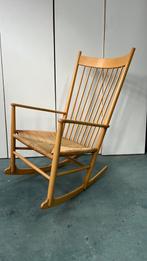 J16 Schommelstoel blank Hans Wegner, Huis en Inrichting, Ophalen, Wit, Zo goed als nieuw, Eén