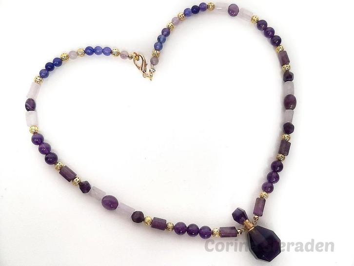 Ketting van natuursteen AANBIEDING, Sieraden, Tassen en Uiterlijk, Edelstenen, Nieuw, Ophalen of Verzenden