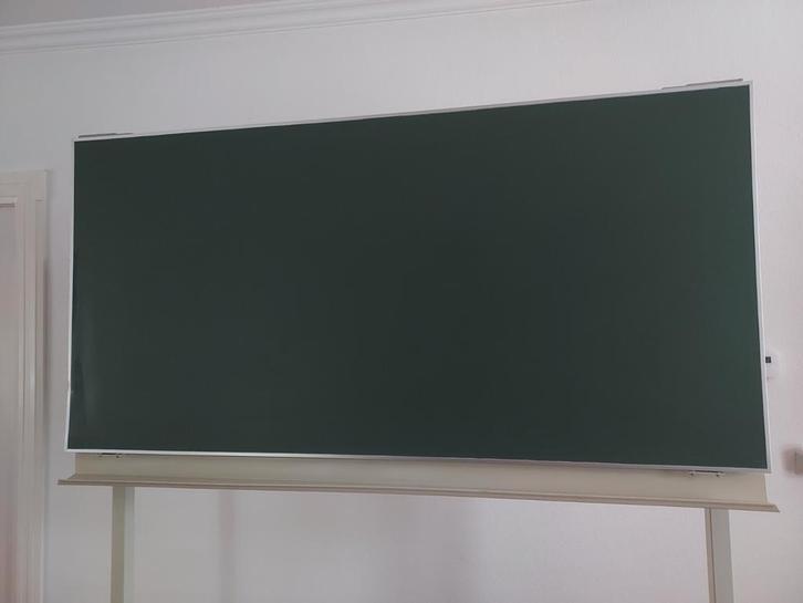 Vintage groen schoolbord magnetisch en voor krijt in 1., Diversen, Schoolborden, Zo goed als nieuw, Krijtbord, Ophalen