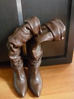 Mooie bruine leren afzak laarzen Hugo Boss 36, Hoge laarzen, Bruin, Ophalen of Verzenden, Zo goed als nieuw