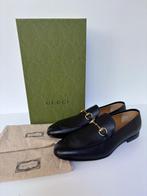 GUCCI Jordaan zwart horsebit leren NIEUWE HEREN schoenen 44, Loafers, Zwart, Nieuw, Ophalen of Verzenden