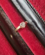Gouden ring met hartje, Ophalen of Verzenden, Zo goed als nieuw, 17 tot 18, Dame