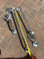 Handdoek hangers chrome look 2 x 62,5 cm 1 x 31cm, Ophalen of Verzenden, Zo goed als nieuw, Handdoek