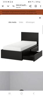 Eenpersoons bed van ikea, Huis en Inrichting, Slaapkamer | Bedden, Ophalen, 90 cm, Eenpersoons, Wit