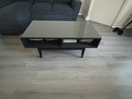 Salon tafel ikea zwartbruin., Huis en Inrichting, 100 tot 150 cm, Zo goed als nieuw, Minder dan 50 cm, Rechthoekig