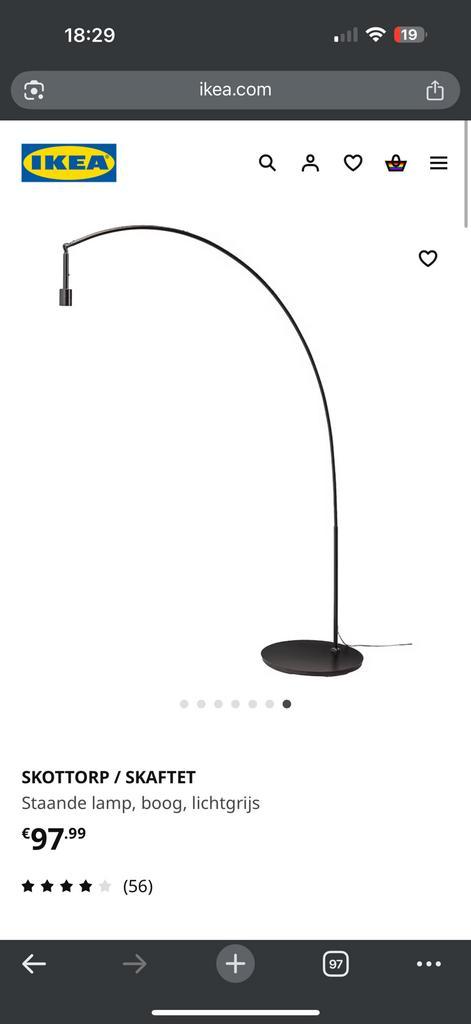 Staande lamp, Huis en Inrichting, Lampen | Vloerlampen, Nieuw, 150 tot 200 cm, Ophalen of Verzenden
