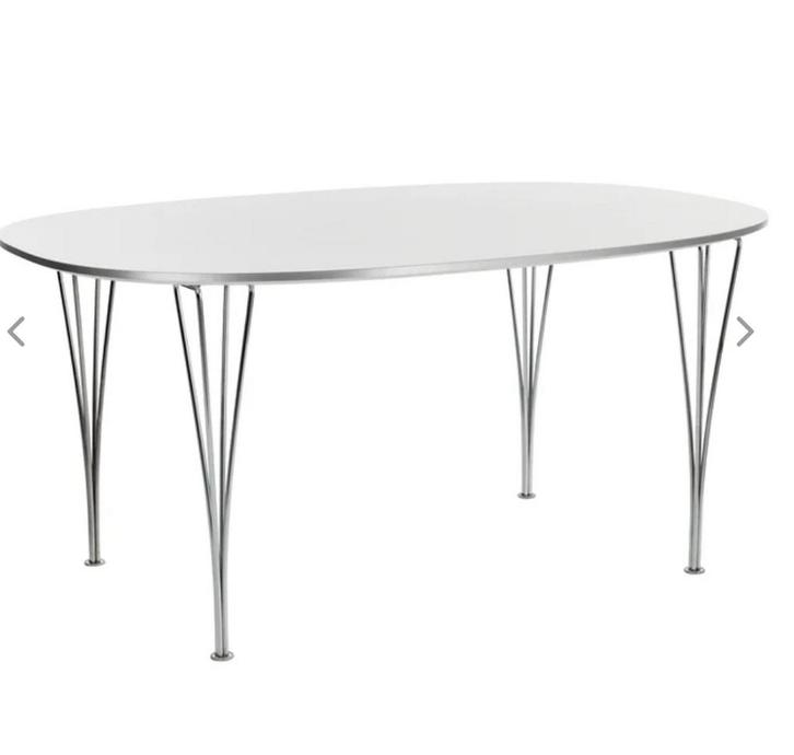 Fritz Hansen Deens Design wit ei tafel, Antiek en Kunst, Antiek | Meubels | Tafels, Ophalen of Verzenden