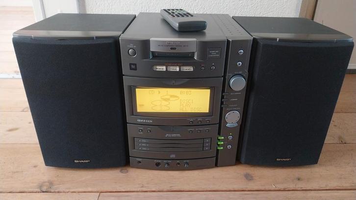 Sharp MD-X7 Microsysteem met CD, en Radio, Audio, Tv en Foto, Stereo-sets, Zo goed als nieuw, Cd-speler, Tuner of Radio, Sharp