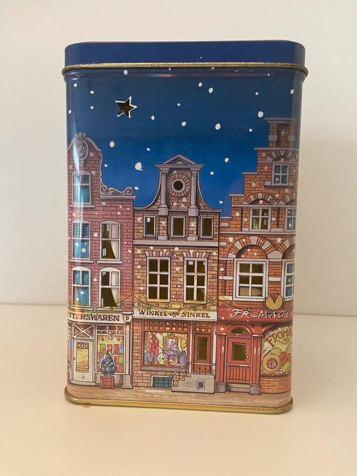 Waxine KerstBlik KerstHuisjes Winkelstraat Stadsgezicht, Diversen, Kerst, Gebruikt, Ophalen