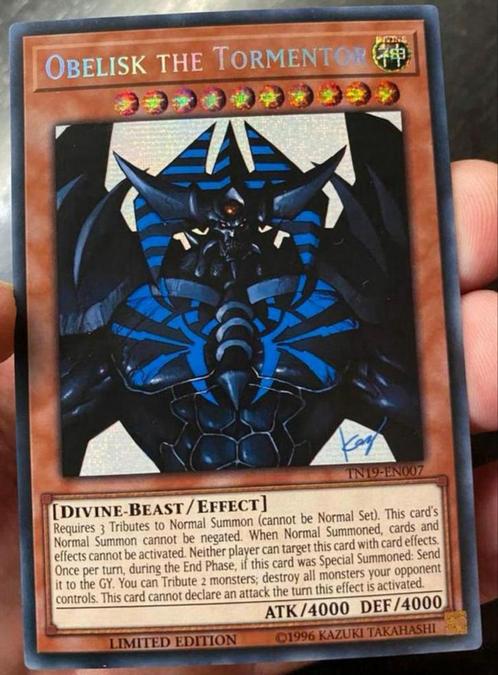 Yu-Gi-Oh! Alternate Obelisk The Tormentor TN19 Limited Ed !, Hobby en Vrije tijd, Verzamelkaartspellen | Yu-gi-Oh!, Zo goed als nieuw