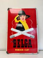 BELGA emaille reclamebord 1954, Verzamelen, Merken en Reclamevoorwerpen, Reclamebord, Gebruikt, Ophalen of Verzenden