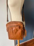 Cowboysbag LEER cognac bruin schoudertas Handmade draagriem, Sieraden, Tassen en Uiterlijk, Tassen | Schoudertassen, Verzenden