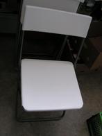 5 witte Ikea  Jeff klapstoelen, Huis en Inrichting, Stoelen, Vijf, Zes of meer stoelen, Metaal, Modern, Wit
