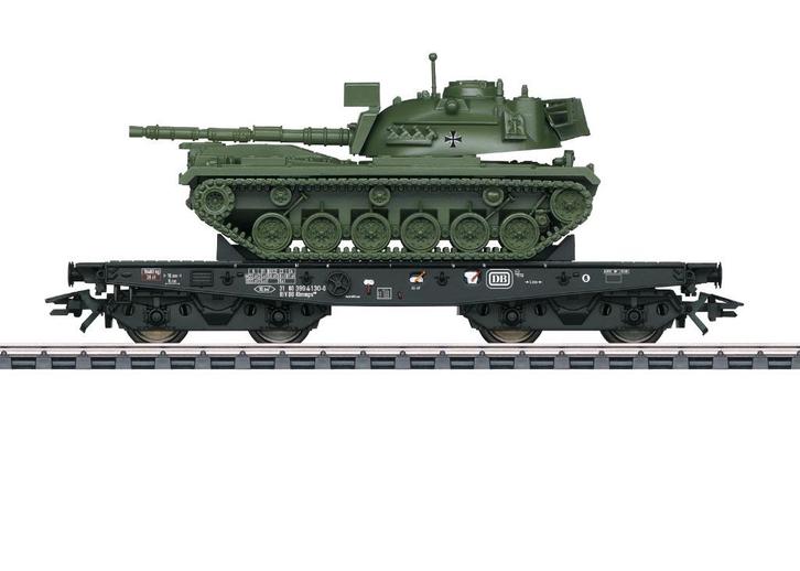 Marklin H0 OVP 48799 Rlmmps 650 Tank op platte wagen van DB, Hobby en Vrije tijd, Modeltreinen | H0, Nieuw, Wagon, Wisselstroom