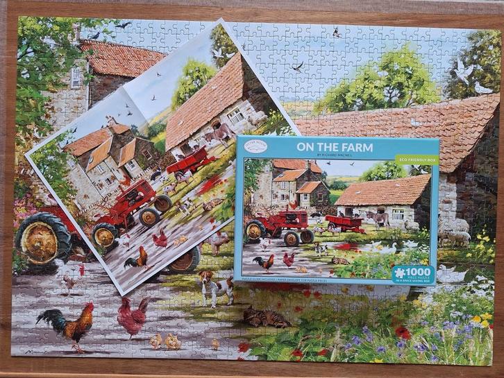 🐓 NIEUW - On The Farm - 1000 🧩🧩, Hobby en Vrije tijd, Denksport en Puzzels, Zo goed als nieuw, Ophalen of Verzenden