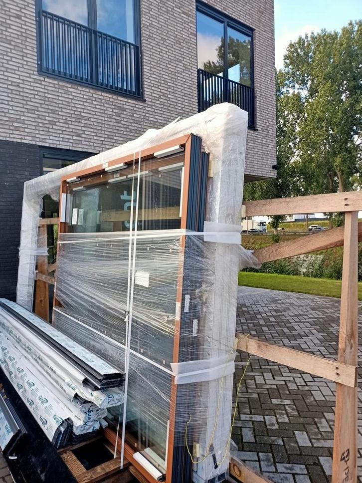 Nergens Goedkoper - Veka Schuifpuien - kunststof kozijn, Doe-het-zelf en Verbouw, Kozijnen en Schuifpuien, Ophalen