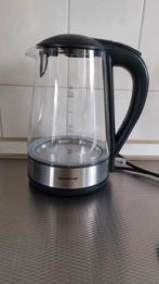 Zgan glazen waterkoker, Witgoed en Apparatuur, Waterkokers, 1 tot 2 liter, Ophalen of Verzenden, Zo goed als nieuw