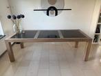 licht eiken eettafel, Huis en Inrichting, Tafels | Eettafels, Ophalen, Gebruikt, 100 tot 150 cm, Eikenhout