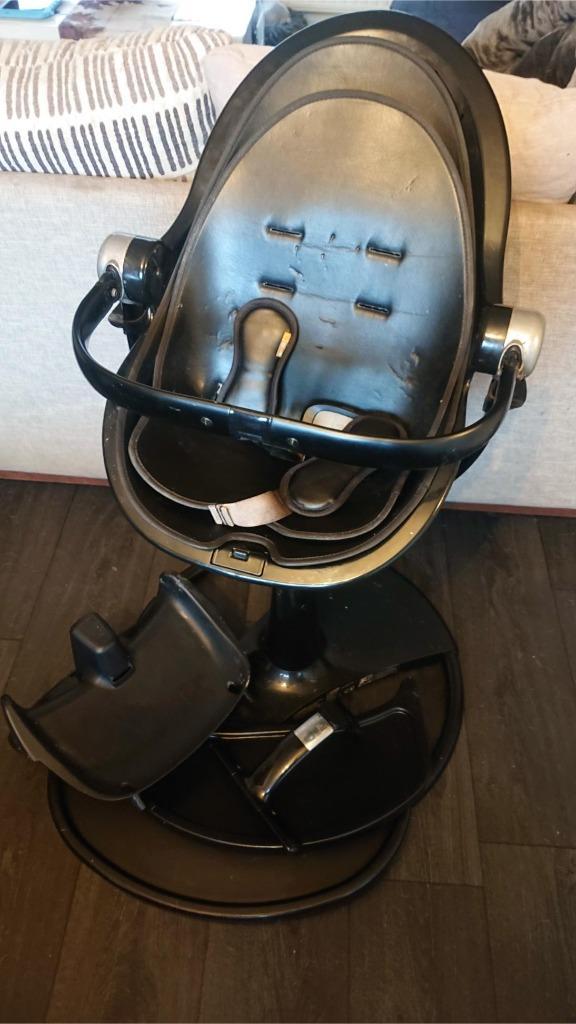 Bloom Fresco meegroeistoel zwart, Kinderen en Baby's, Kinderstoelen, Gebruikt, Meegroeistoel, Aanschuifbaar, Afneembaar eetblad