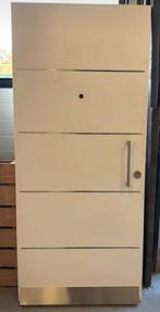 Voordeur met rvs elementen, Doe-het-zelf en Verbouw, Deuren en Horren, Ophalen, Buitendeur, 200 tot 215 cm