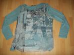 Prachtig blauw grafisch shirt van Expresso maat XXL 46 48, Maat 46/48 (XL) of groter, Zo goed als nieuw, Lange mouw, Verzenden