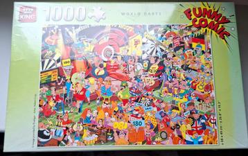 King Puzzel - Funny Comic World Darts - Nieuw! beschikbaar voor biedingen