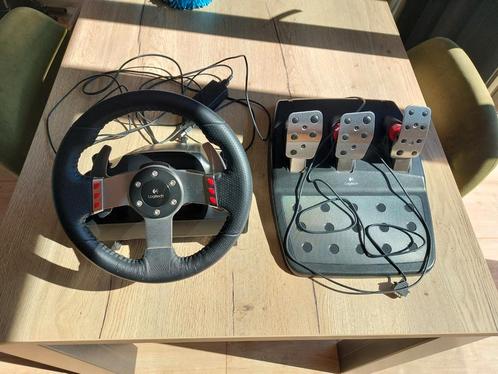 Logitech G27 race stuur incl. pedalen, Computers en Software, Joysticks, Gebruikt, Ophalen